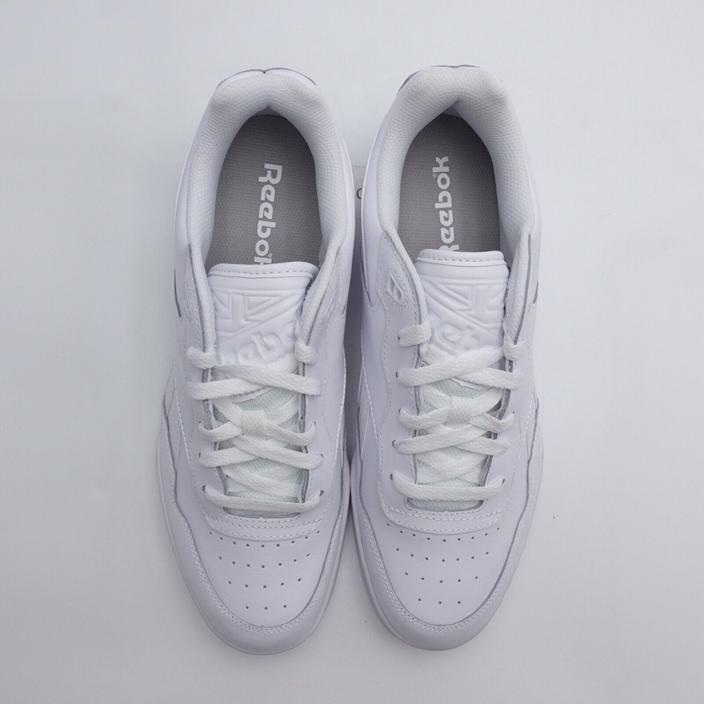 NEW Reebok BB 4000 II Leather Sneakers 100033737 Triple White - Picture 3 of 11